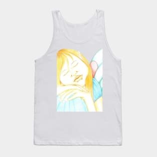 Faeries Dream, Just Like You & Me- White Tank Top